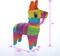 6 Pack 4"X7" Mini Donkey Pinata, Little Rainbow Llama Pinata for Birthday, Cinco De Mayo, Fiestas Decorations Party Favors